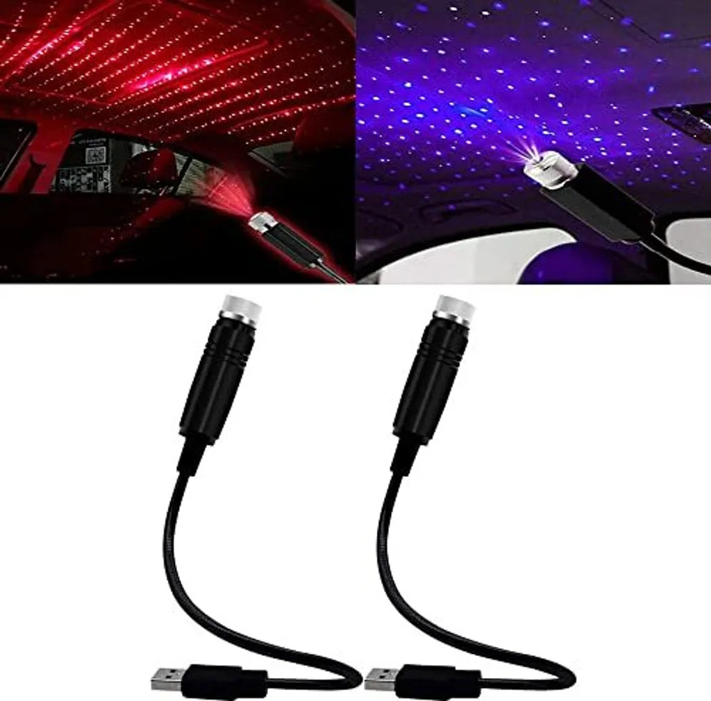 Mini Proiettore Stellare USB Blu: Set 2 Pezzi per Atmosfera Cielo Stellato