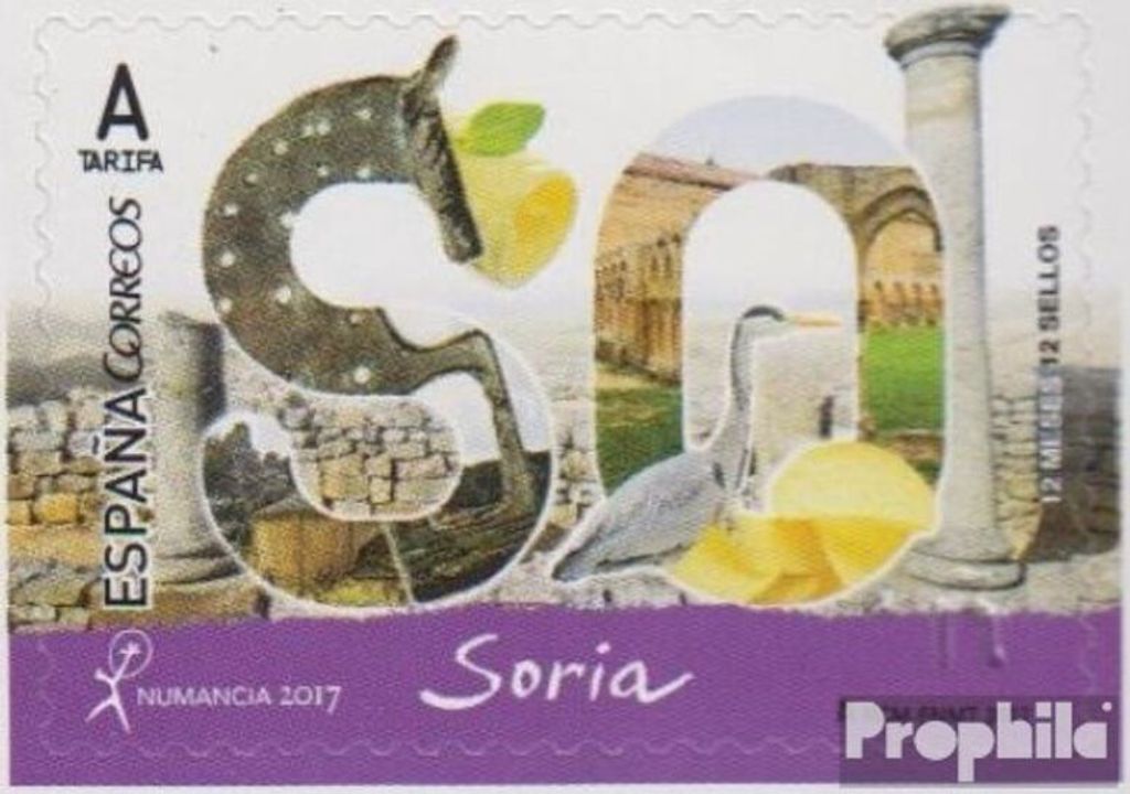 Briefmarken Spanien 2017 Mi 5211 (kompl.Ausg.) postfrisch Provinzen: Soria