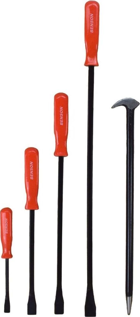 Stemmeisen Set 5tlg. 200-550mm Brecheisen robuster Kunstoffgriff Werkzeugstahl