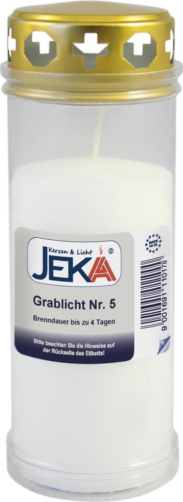 Grablicht Nr. 5, weiß