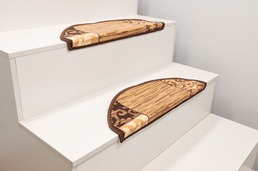 Stufenmatte Antirutsch VERSAGE 04 Treppenmatte in BEIGE 64x23cm Set 15 Stück