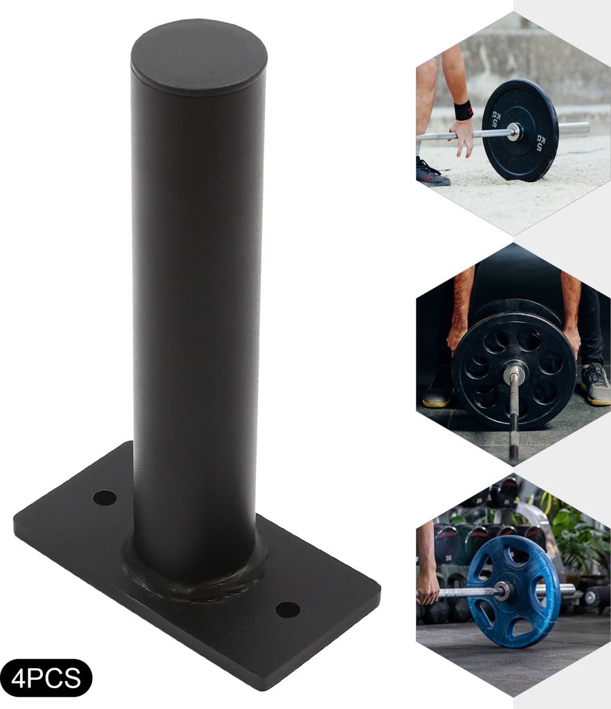 Hantelplatte Halter, an der Wand befestigte Gewichtsträger Lagerung für Hantelplatte, 4-Pack Home Gym Organizer