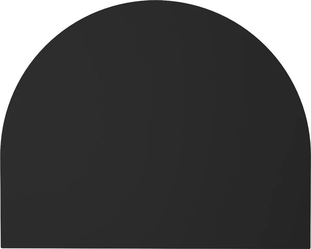 Pedana Salvapavimento Acciaio Nero 100x80 cm | Design Stufa Moderna