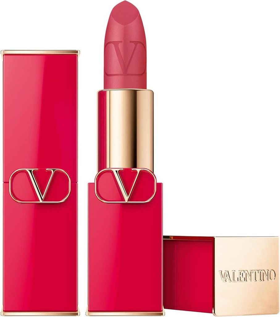 Valentino, Rosso, Matte, Cream Lipstick, 102R, Refillable, 3.5 g
