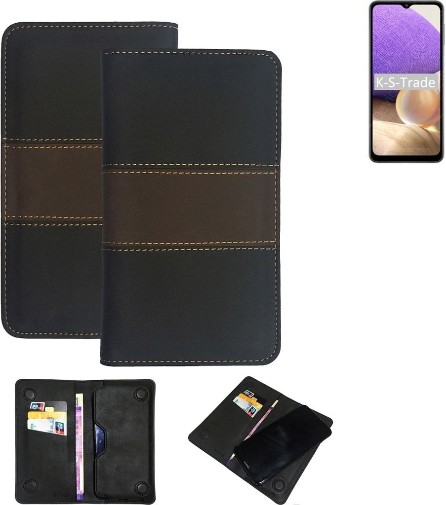 K-S-Trade Hülle Handyhülle kompatibel mit Samsung Galaxy A32 5G Schutzhülle Walletcase Bookstyle Tasche Schutz Case Handytasche Wallet Cover