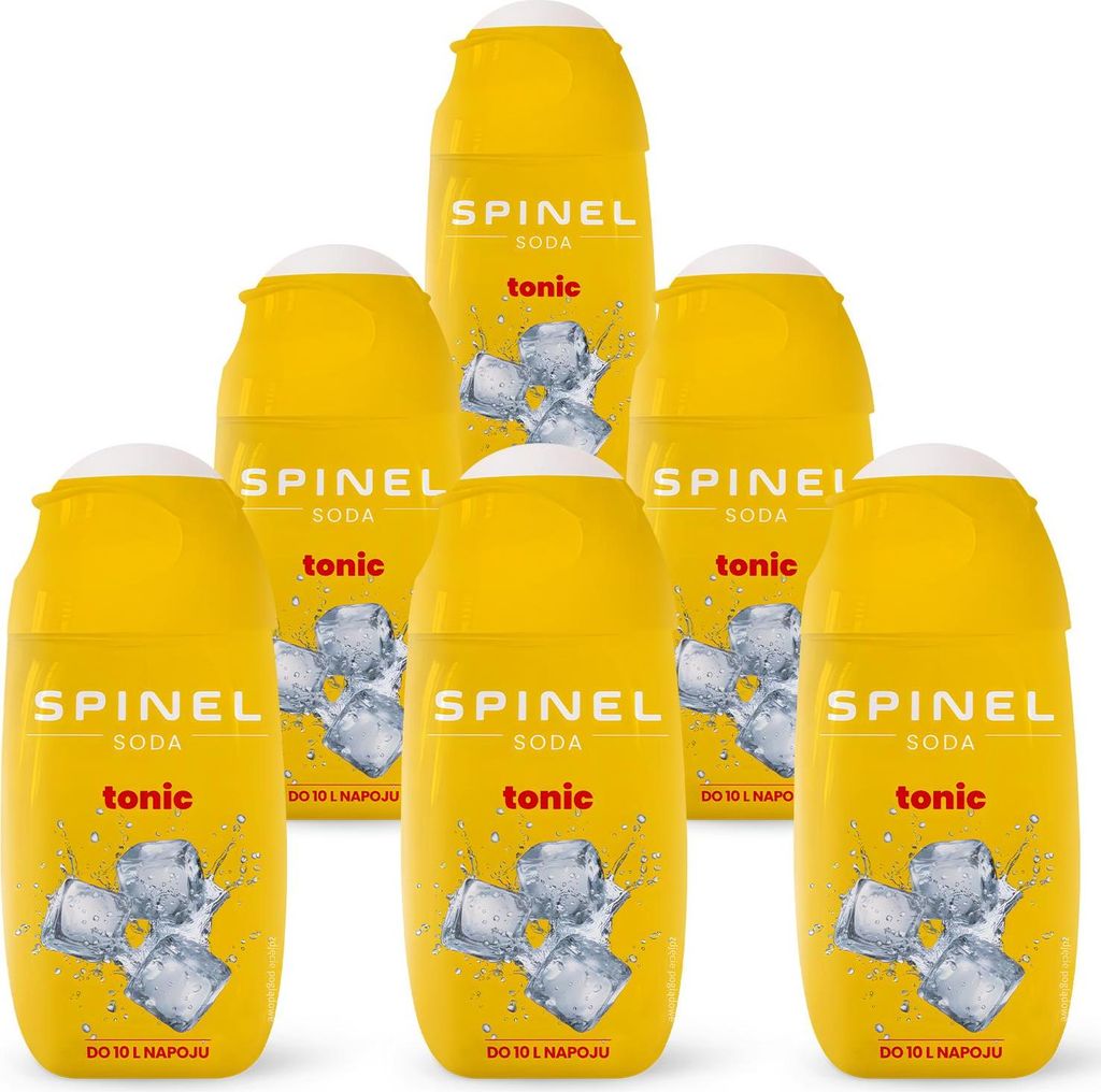 Spinel Soda Tonic Sirup 65ml, 6 Stück für SodaStream Wassersprudler