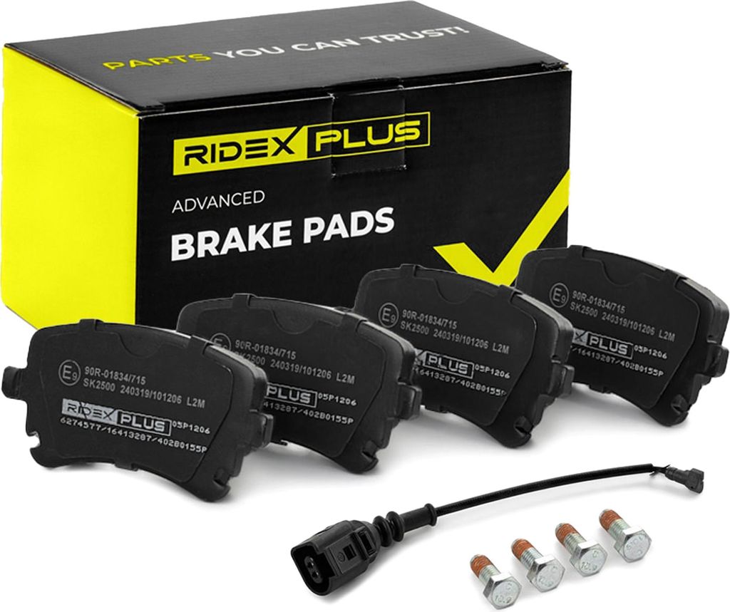 RIDEX PLUS Bremsbeläge Satz Hinten Bremsklötze für VW Transporter V Bus (7HB, 7HJ, 7EB, 7EJ, 7EF, 7EG, 7HF, 7EC) 402B0155P