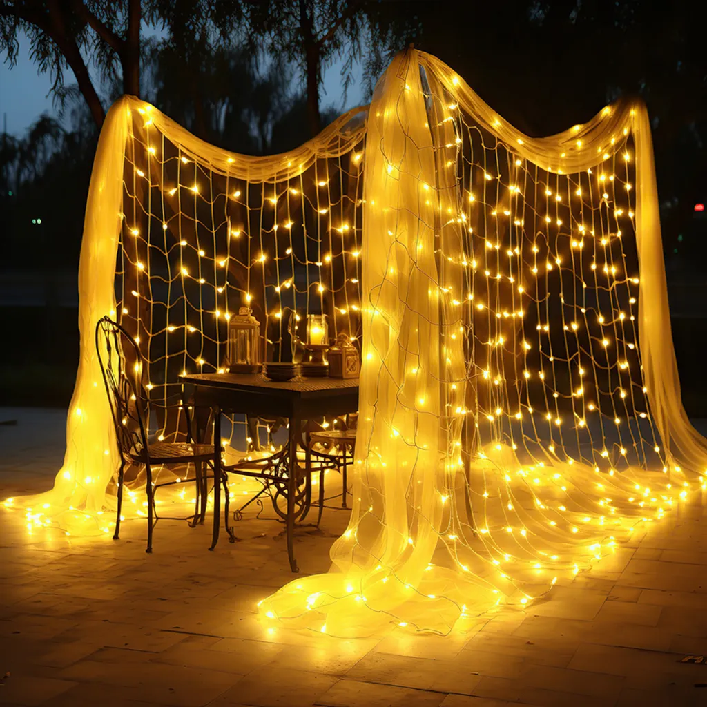 Luci di Natale a Rete 3x2M TolleTour: Tenda LED per Interno ed Esterno