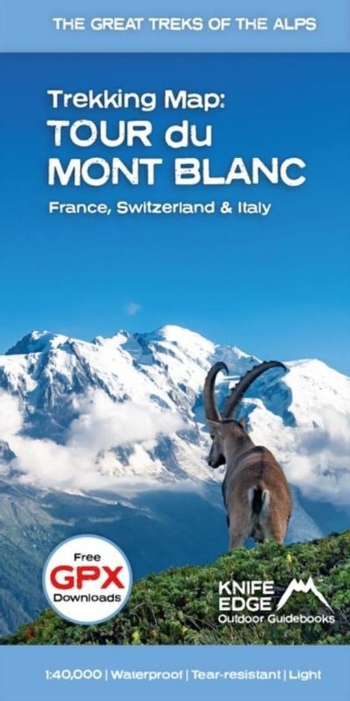 Tour du Mont Blanc Trekking Map Produktbild 