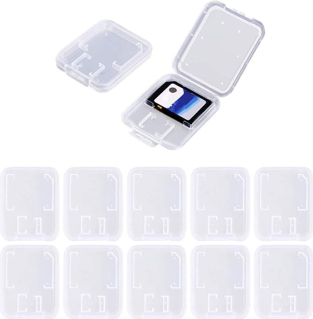 10 Stück SD Karten Aufbewahrung SD Karten Case TF Card Case Hüllen für Speicherkarten Aufbewahrung