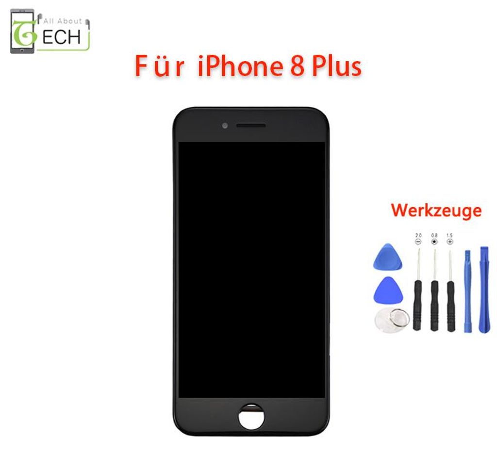 Für iPhone 8 Plus 5.5 Schwarz Display LCD Touchscreen Produktbild 