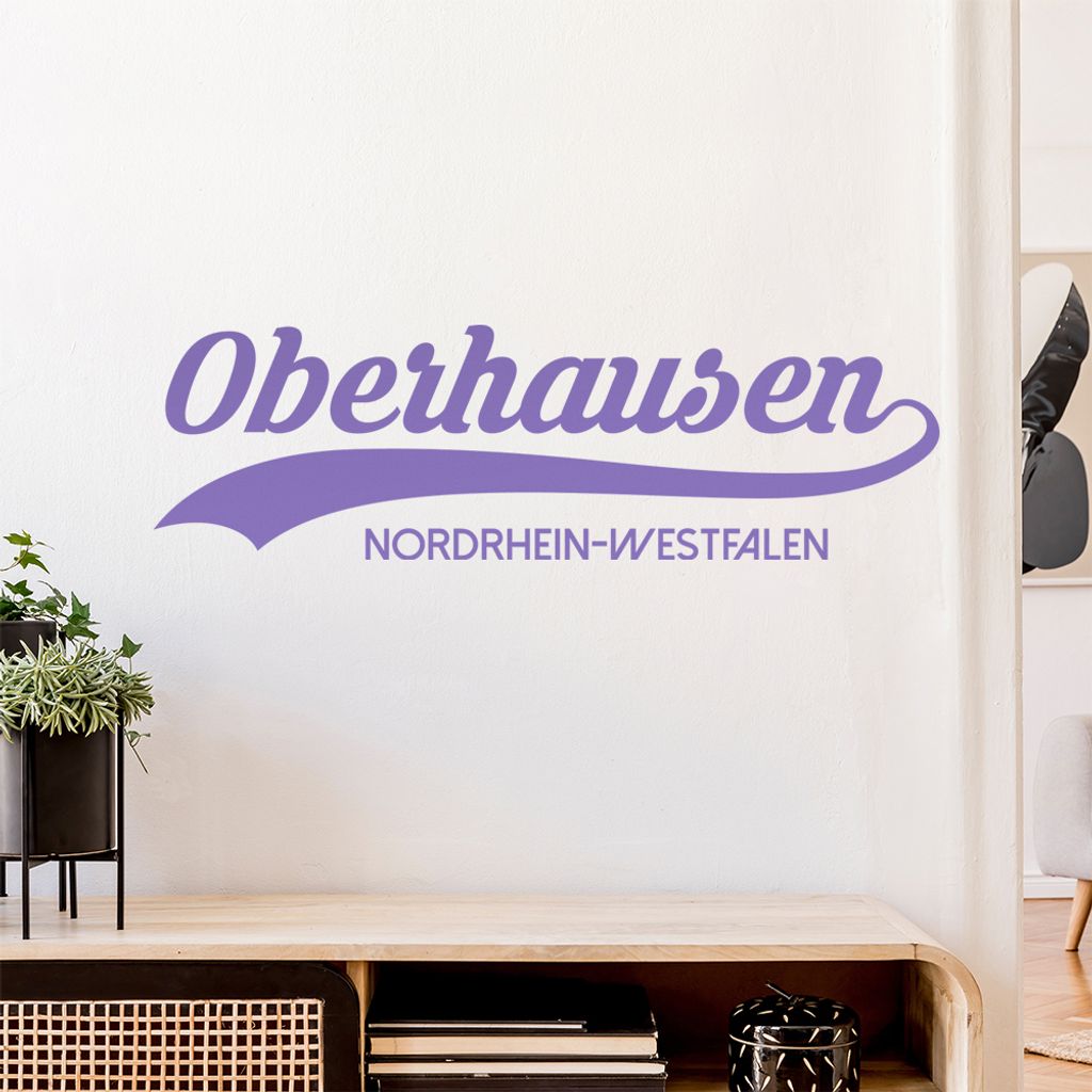 Oberhausen Nordrhein-Westfalen Wandtattoo Wandaufkleber Wall Sticker - Dekoration, Küche, Wohnzimmer, Schlafzimmer, Badezimmer