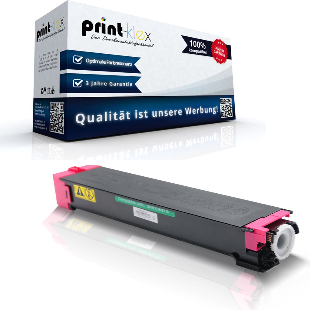 Kompatible Tonerkartusche für Sharp MX-B 400 P MX-B 401 MX-C 310 MX-C 310 Series MX-C 311 MX-C 312 MX-C 380 MXC38GTM Magenta Rot - Office Plus Serie