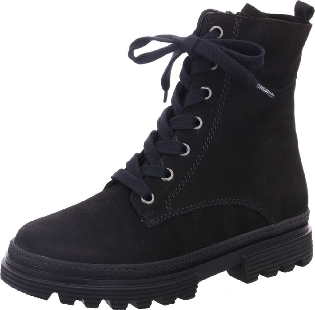 Gabor Comfort Bikerboot - Schwarz Leder Größe: 38.5 Normal