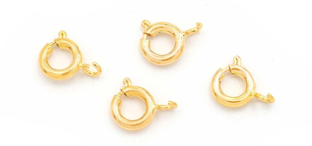 Vintageparts Federring aus Messing mit 18K Produktbild 
