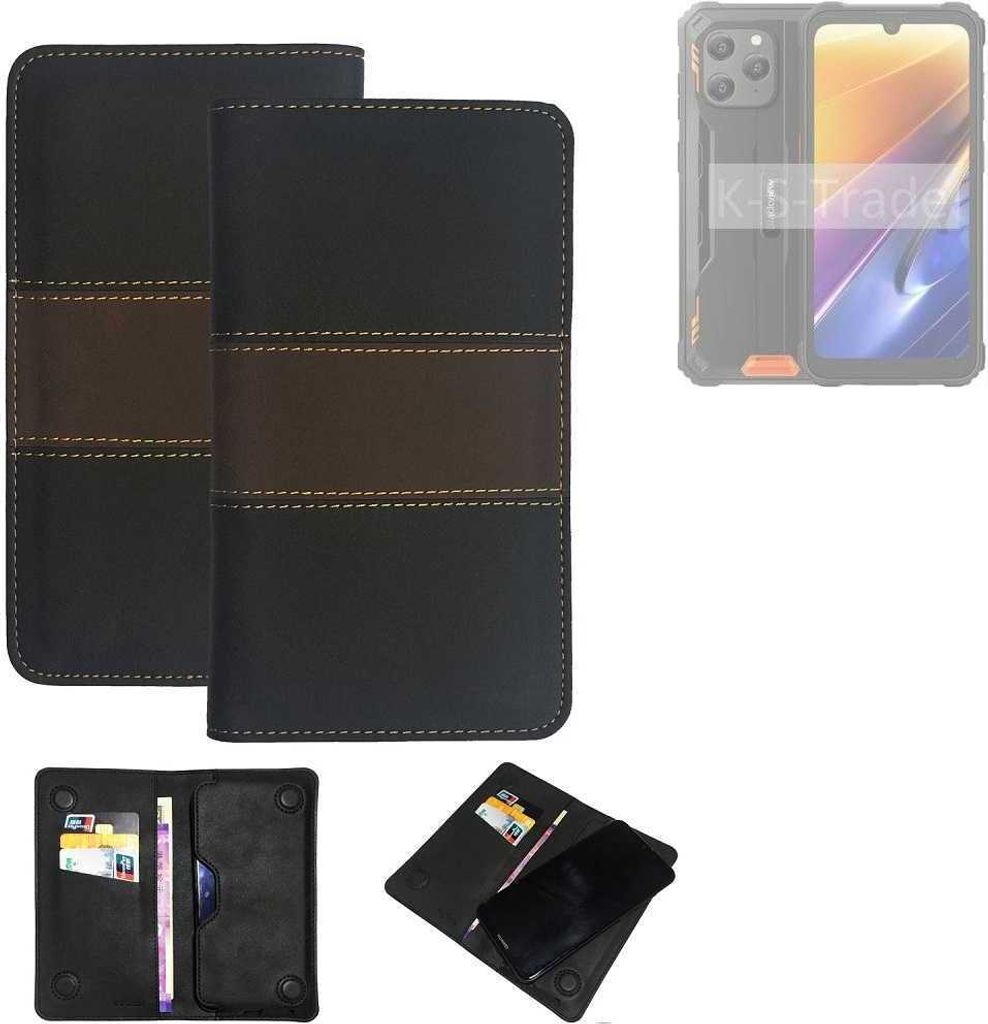 K-S-Trade Hülle Handyhülle kompatibel mit Blackview BV5300 Plus Schutzhülle Walletcase Bookstyle Tasche Schutz Case Handytasche Wallet Cover