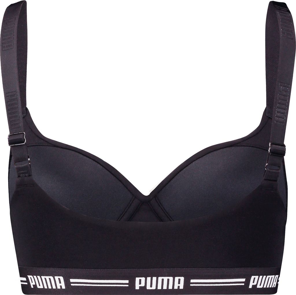 Puma Women Padded Top 1P Hang Black Black Xs