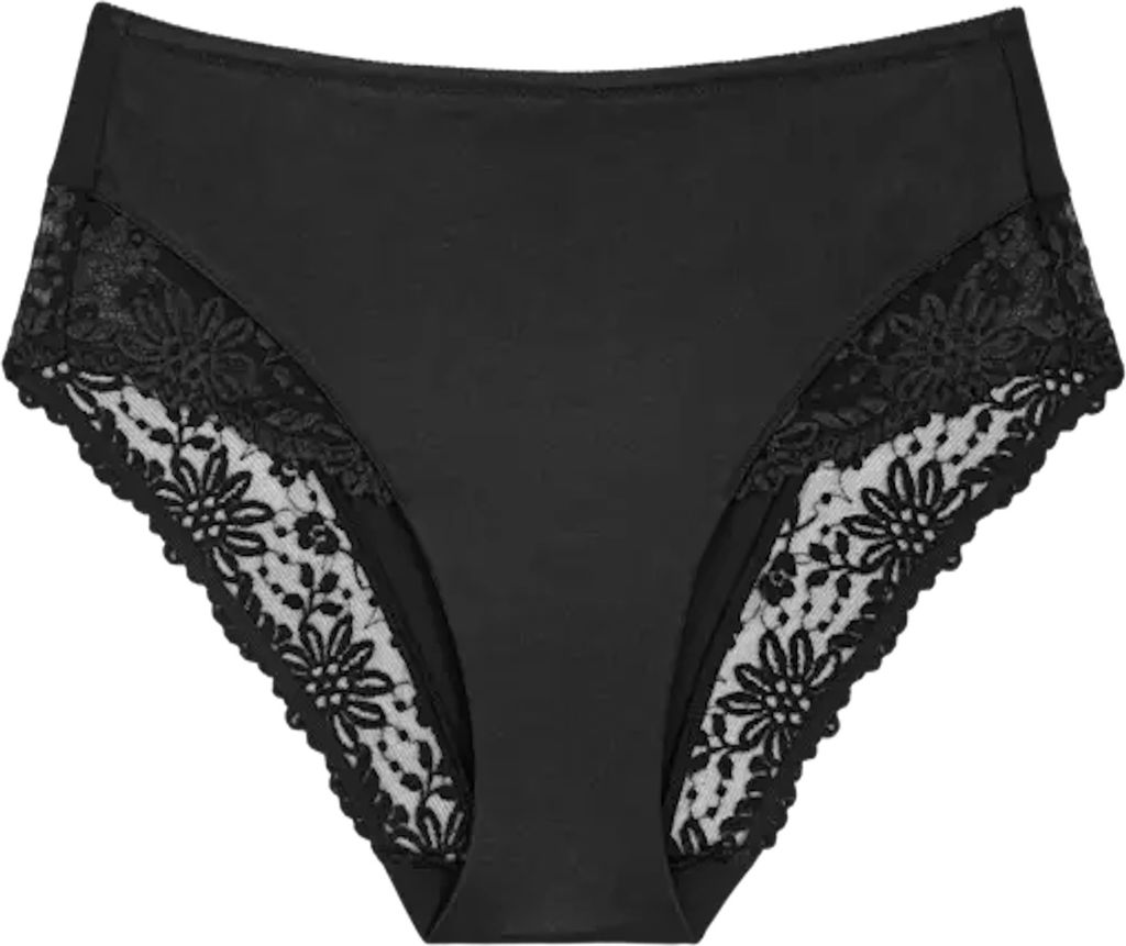 Triumph Ladyform Soft Maxi Brief, Unterhosen, Hochgeschnittener Slip, Erwachsener, Weiblich, Schwarz, Highwaist fit