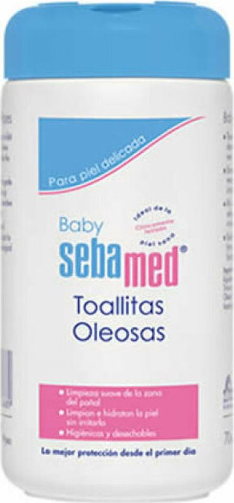 Sebamed Salviette all'olio per bambini 70 unità Immagine del prodotto 
