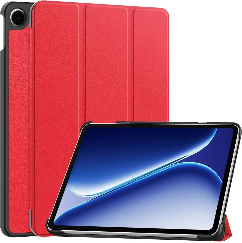 Schutzhülle für OnePlus Pad Go 2 / Oppo Pad Air5, Bizon Case Tab Croc, Rot
