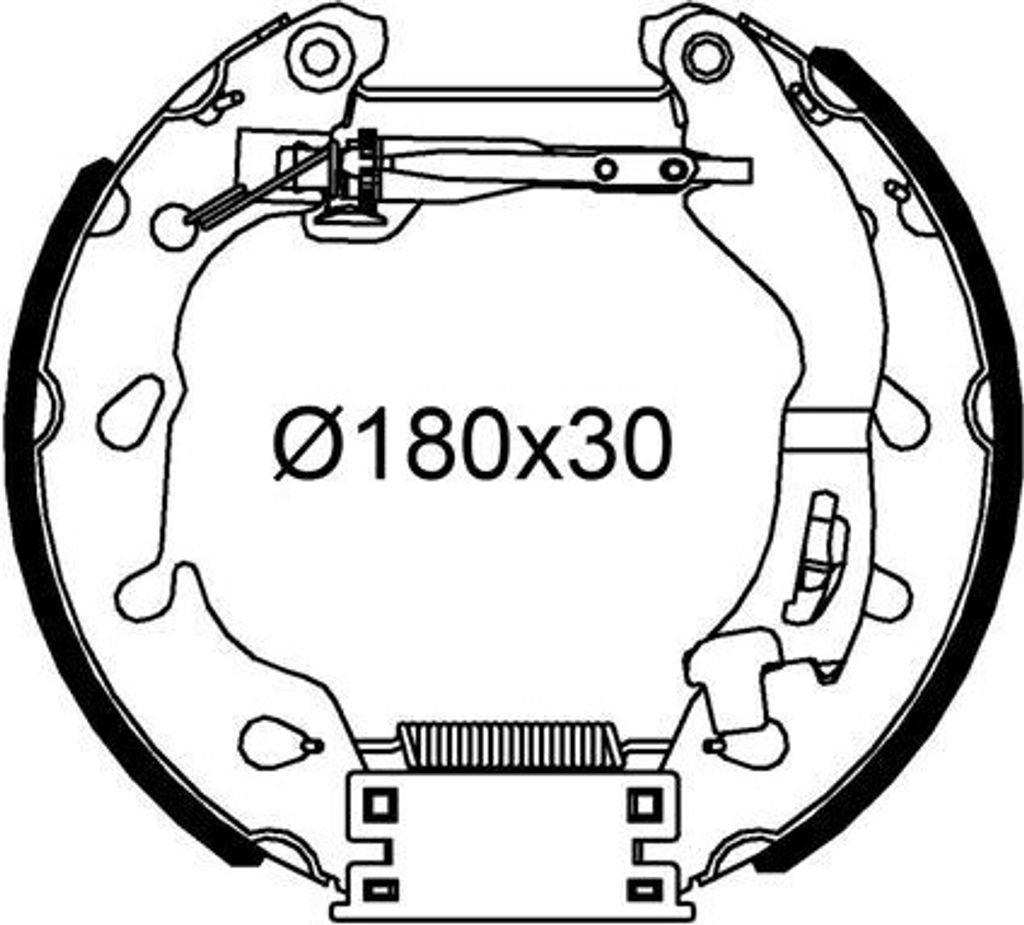 VALEO Bremsbackensatz Trommelbremse Hinten für FORD KA (RU8) 180mm 554908