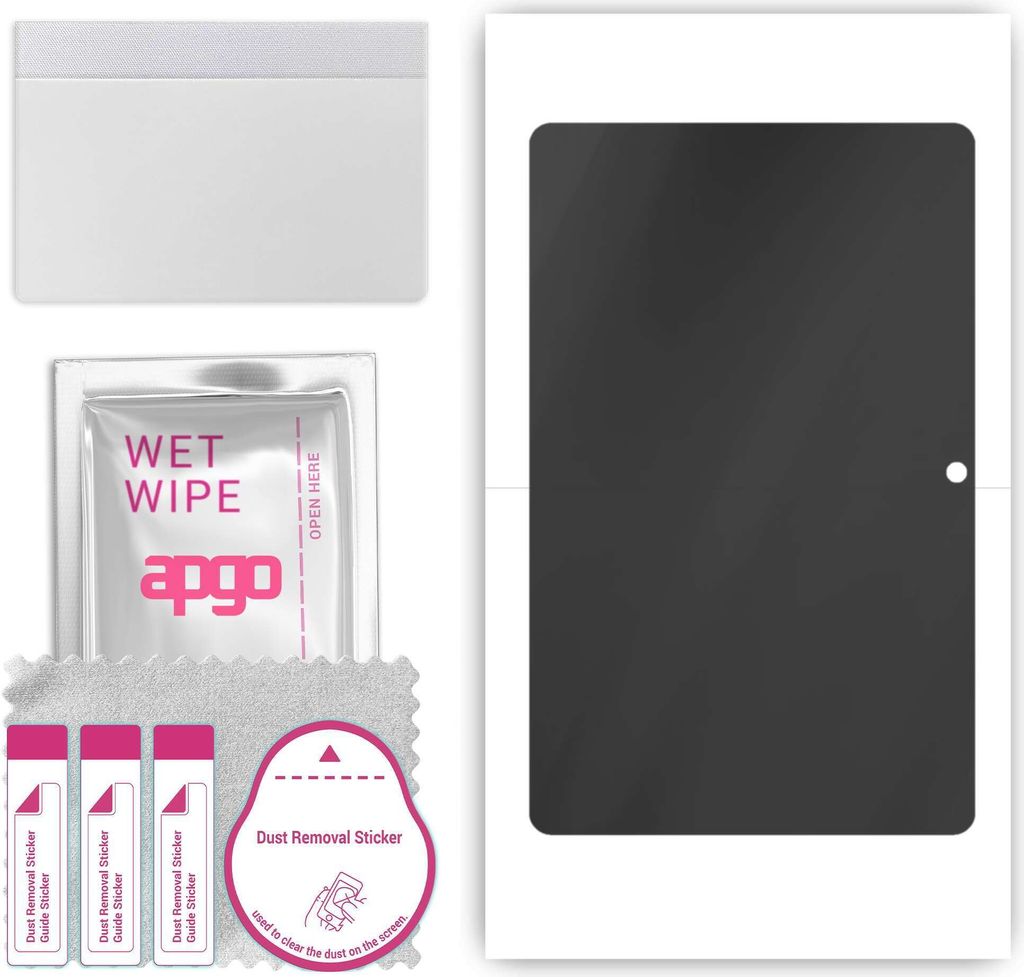 apgo Hydrogel Blickschutzfolie, Matt, kompatibel mit Vivo Pad Air, Privacy Displayschutzfolie, Schutzfolie mit Positionierhilfe, Anti-Spy, kratzfes...