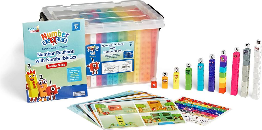 Learning Resources Lernspielzeug MathLink Cubes Numberblocks XL Klassenset