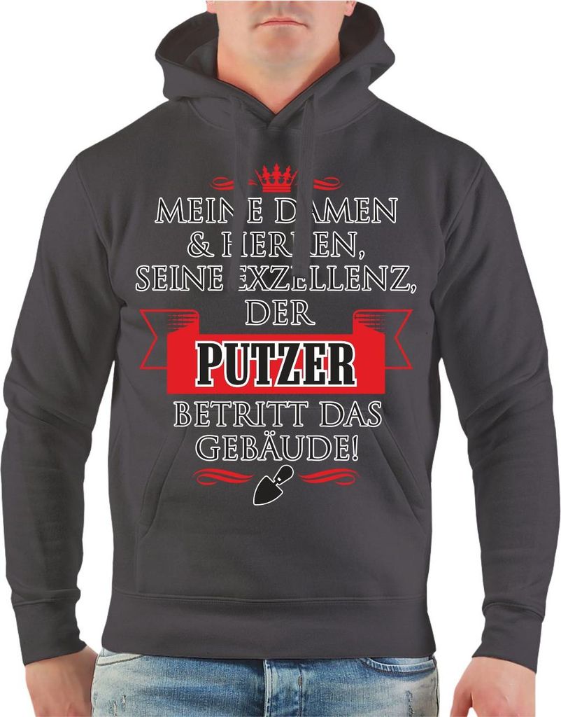 Herren Kapuzenpullover Seine Exzellenz DER PUTZER