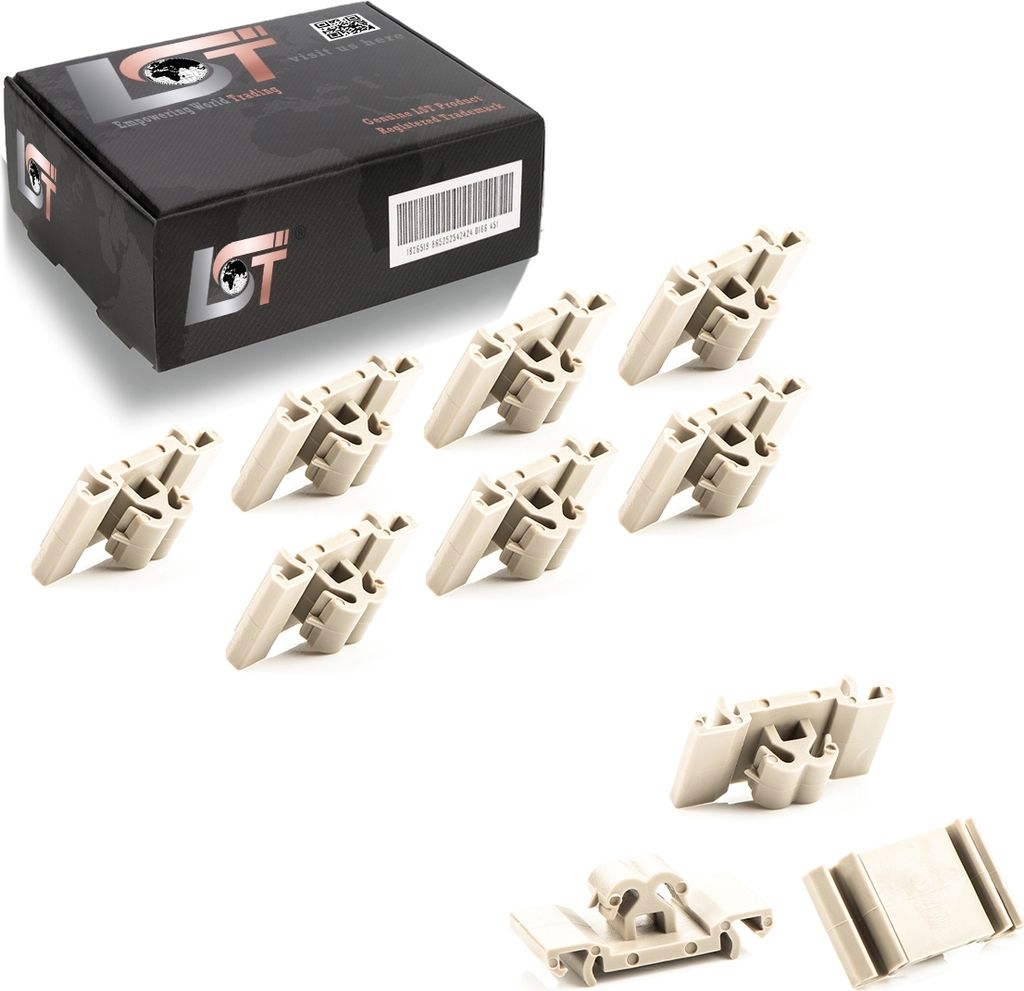 10x Zierleisten Seitenleisten Befestigung Halter Clips für Produktbild 
