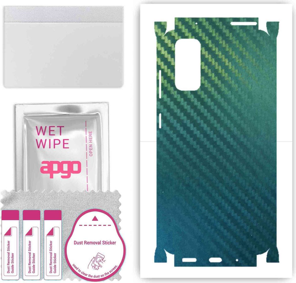 apgo Rückseite + Seiten Schutzfolie, Skin, kompatibel mit Samsung Galaxy S20 5G, Hinten Displayschutzfolie aus Vinylfolie, kratzfest, einfache Mon...