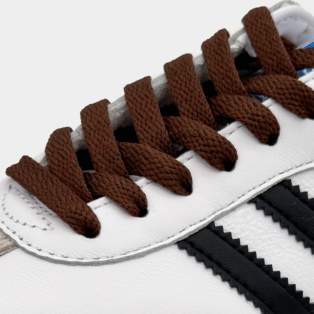 Flache Schnürsenkel Cacaobrown für Nike Air Force 1, Jordan & Adidas – Sneaker Flatlaces Schuhbänder -140cm