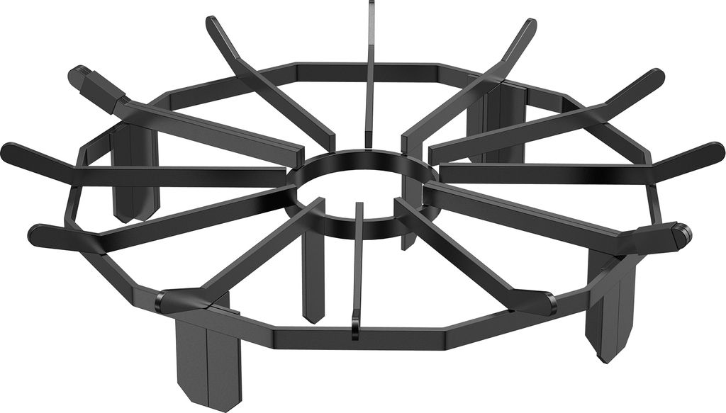 VEVOR Holzrost, 68,6 cm (27 Zoll) robustes Rad-Feuerrost mit 6 Stützbeinen, massiven pulverbeschichteten Stahlstangen, Holzscheit-Brennholz-Halter...