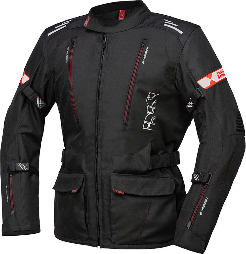 iXS Tour Jacke Lorin-ST schwarz-rot 3XL