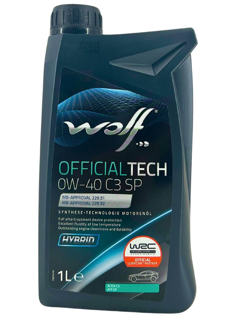 Wolf OfficialTech 0W-40 C3 SP 1 Liter (1052103) Produktbild 