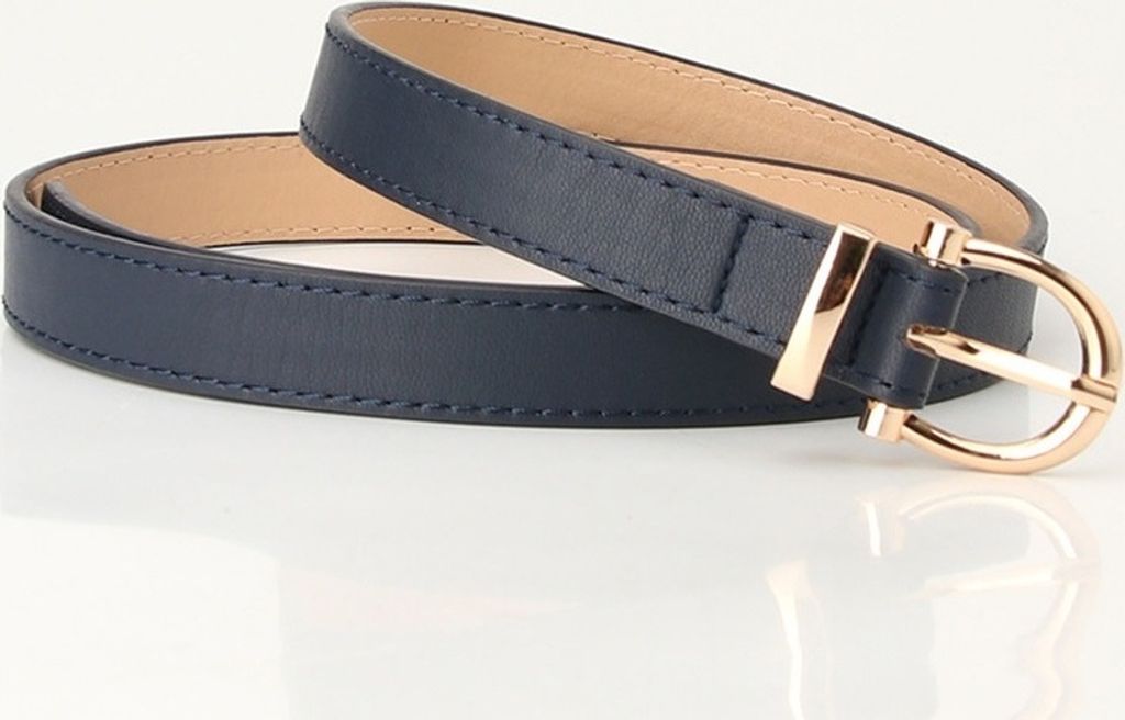 Eleganter Dunkelblauer Simple Gürtel für Damen – Hochwertiges Kunstleder KP12622