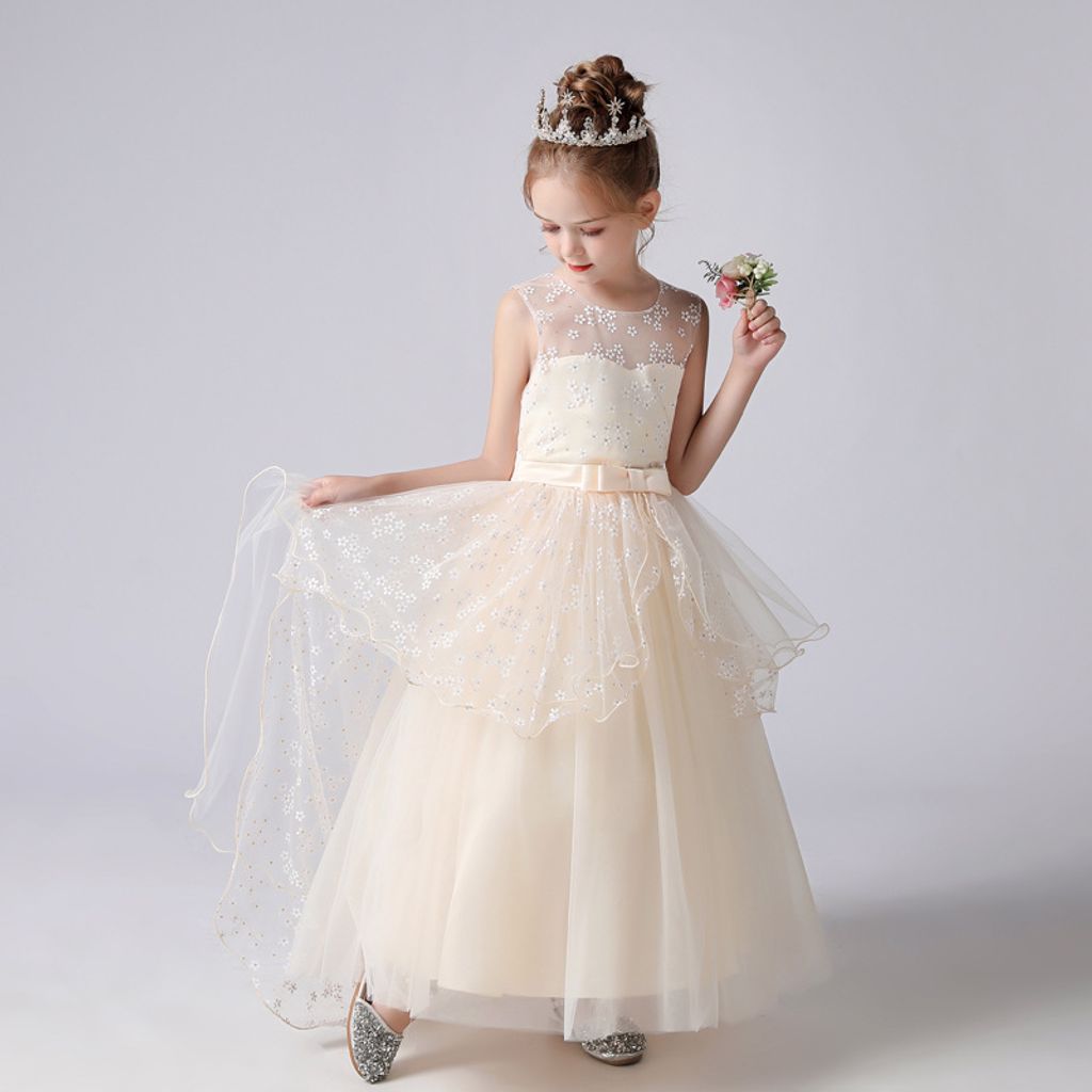 Kinder Mädchen Blumen Prinzessin Abendkleid Hochzeit Partykleid Tutu Ballkleider