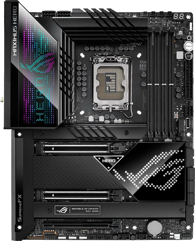 ASUS ROG MAXIMUS Z690 HERO Carte Mère DDR5 avec Thunderbolt 4 et WiFi 6E
