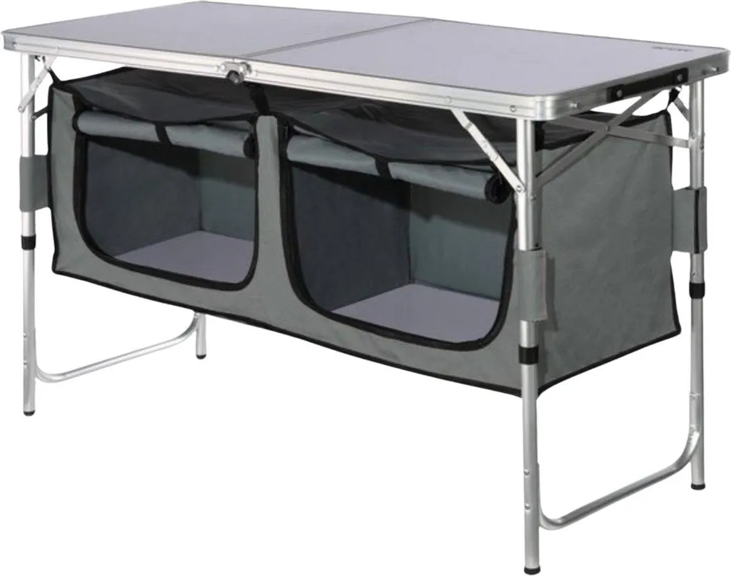 Meuble de cuisine de camping réglable, station de cuisson de voyage compacte