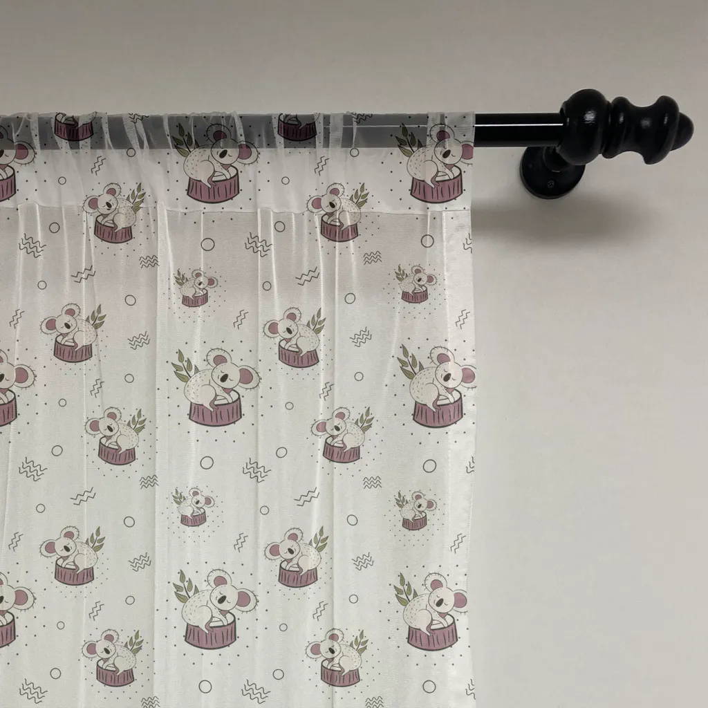 Habillage Mural Textile Koala : Solution Déco Grand Format en Satin - 2