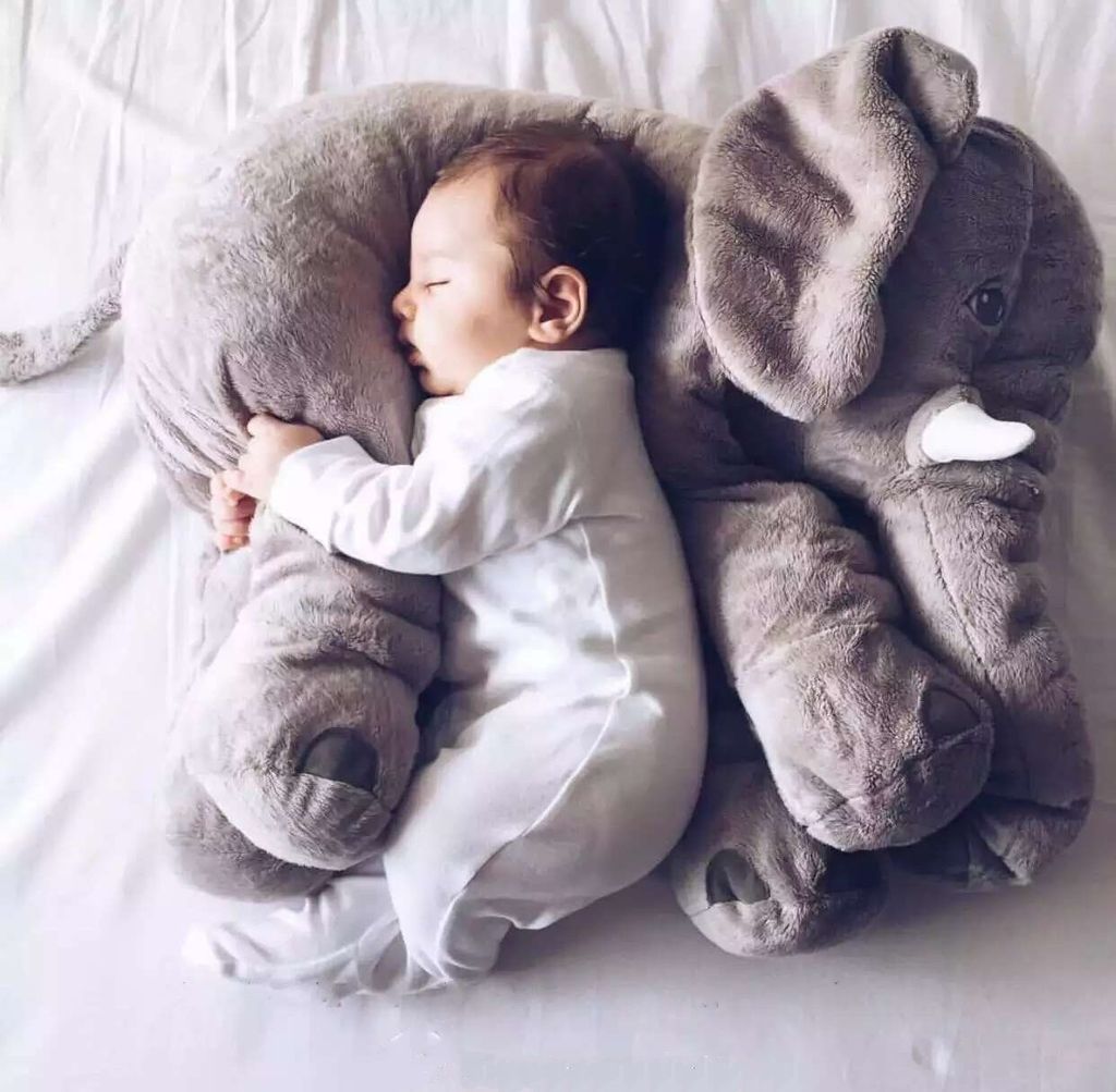 Elefant Kuscheltier zum Einschlafen Baby Kleinkind Plüsch Elefant Geschenk 