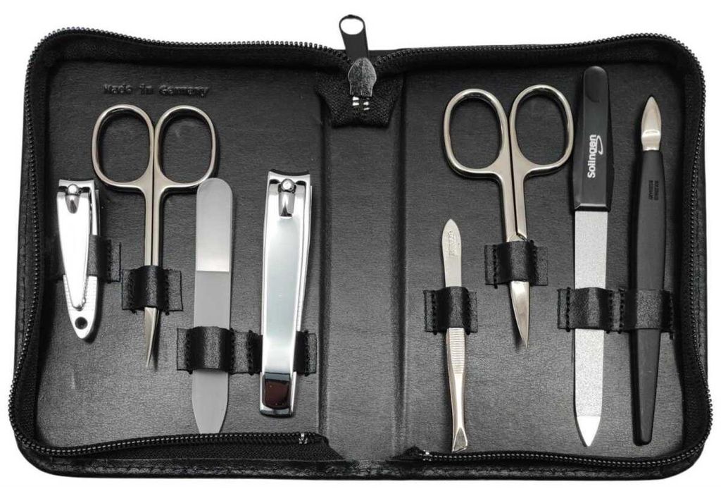 8-teiliges Maniküre-Set Echtleder Etui · Solingen Produktbild 