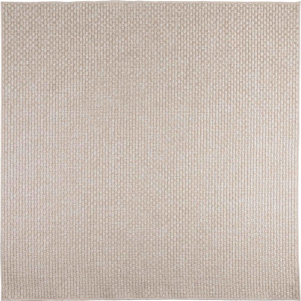 vidaXL Bereichsteppiche Quadratisch FARO Creme 120 x 120 cm Polyester