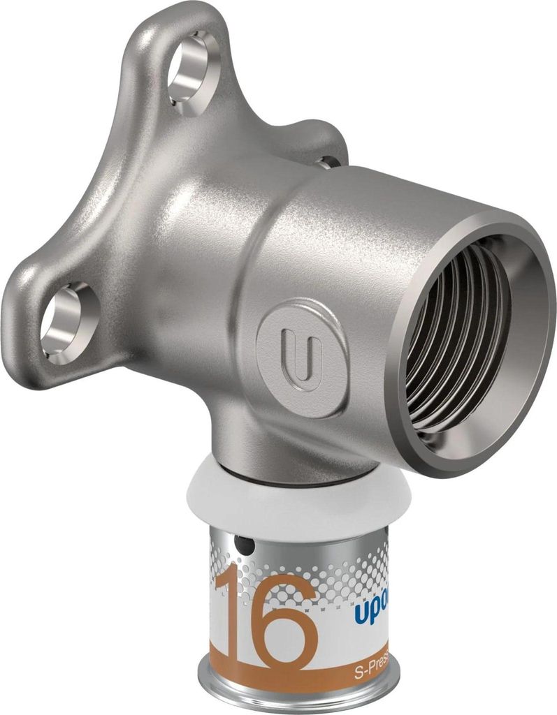 UPONOR S-Press PLUS, disque mural, M 16, Rp1/2"FT, 1 pièce. Image du produit 