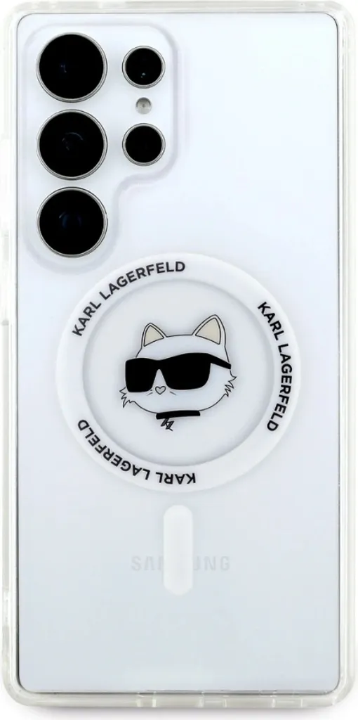Cover Samsung S25 Ultra Karl Lagerfeld MagSafe Bianca - Choupette Logo