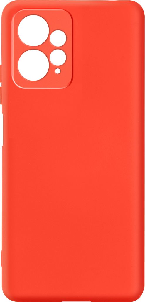 Halbsteife Silikon Handyhülle für Xiaomi Redmi Note 12 4G, Soft Touch – Rot