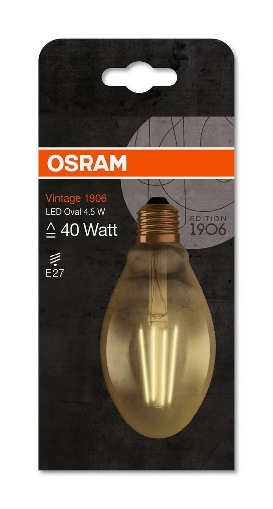 Ampoule LED Ovale Osram E27 4,5W : Éclairage Design Économe et Durable - 4