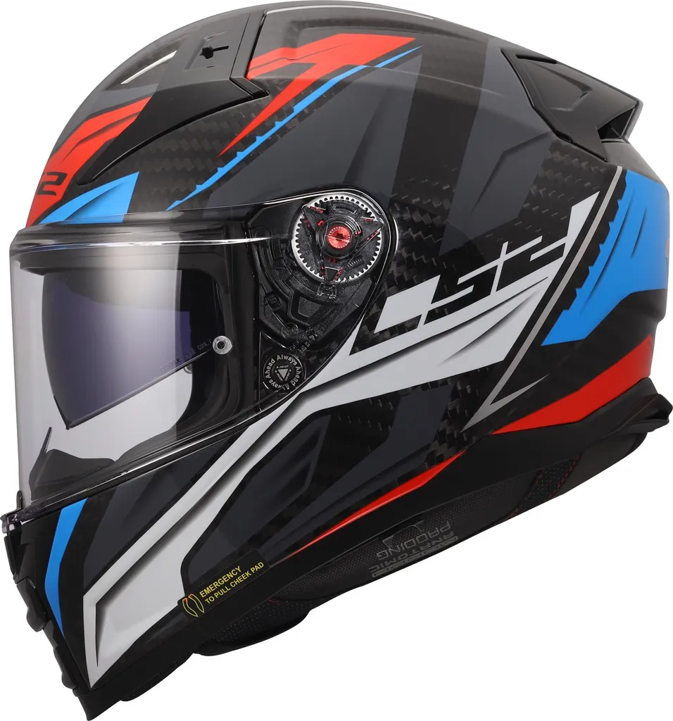 Casque Route LS2 FF811 Vector II Carbon Savage Idéal pour Longs Trajets