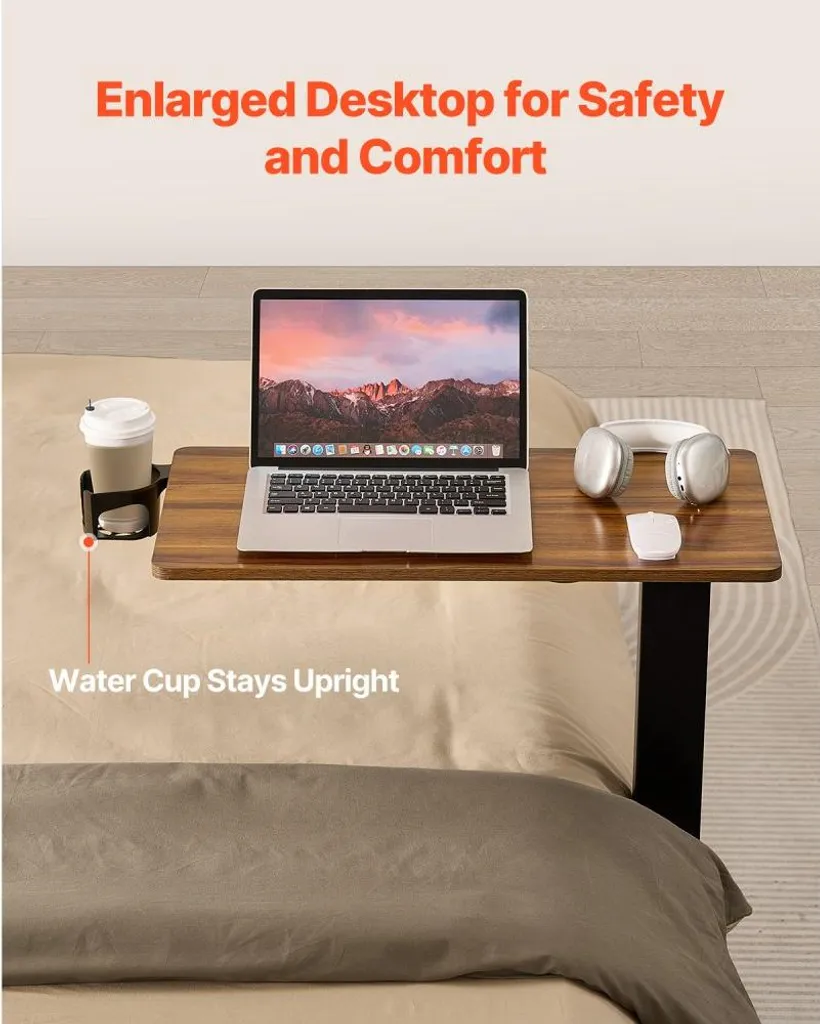 Table d'Appoint Canapé pour Ordinateur - Support de Lit Mobile et Flexible