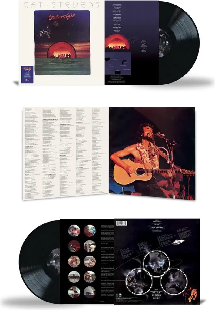 Cat Stevens Saturnight LP Pressage Original Qualité Audiophile Live