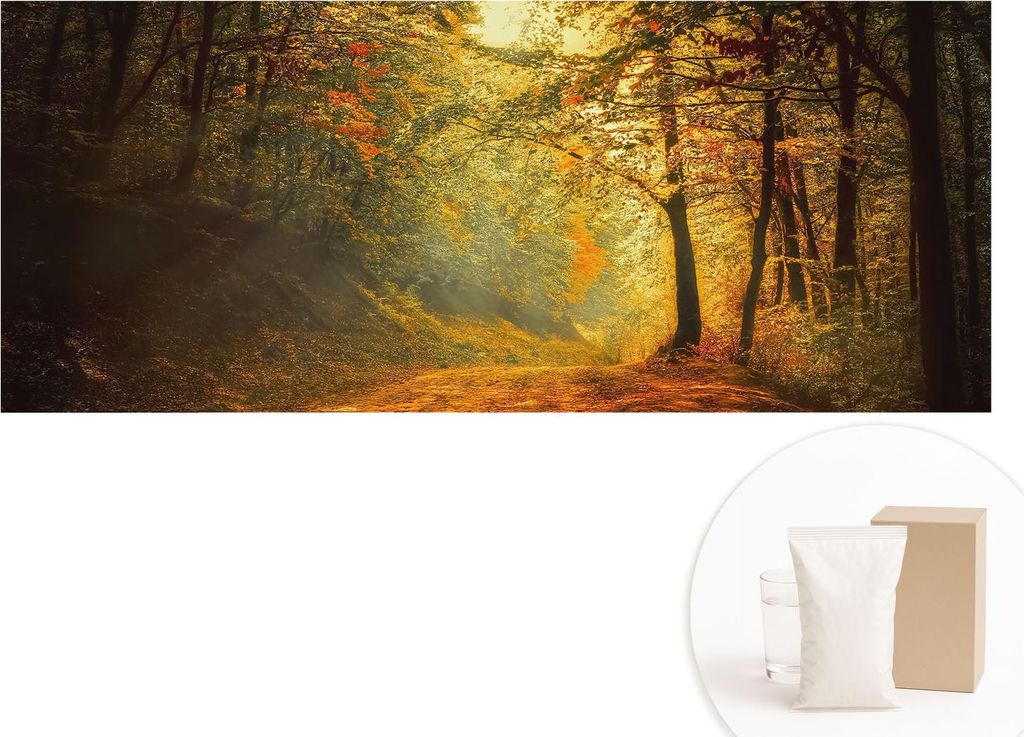 Fototapete - Wandbilder für Wohnzimmer - 208x146 cm - Dekorative Wandfolie - Modernes Design für Wanddekoration - Tapeten für Innenräume - Herb...